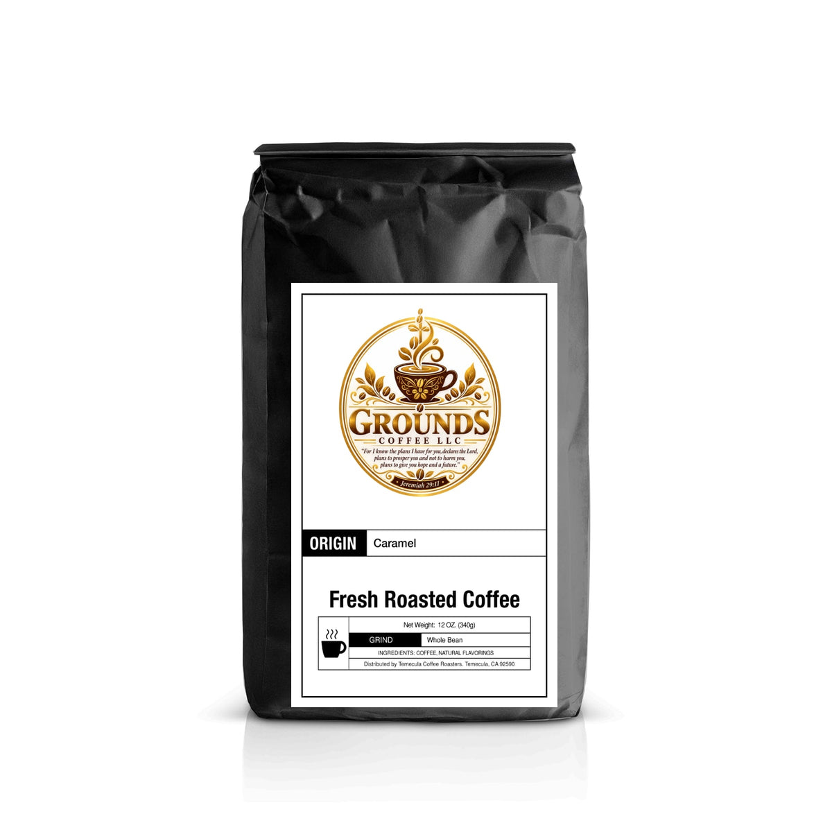 Caramel Coffee | Premium Flavored Medium Roast | Grounds Coffee LLC